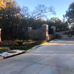 entrance to private housing development