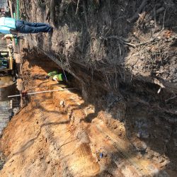 Longleaf housing development sewer ditch